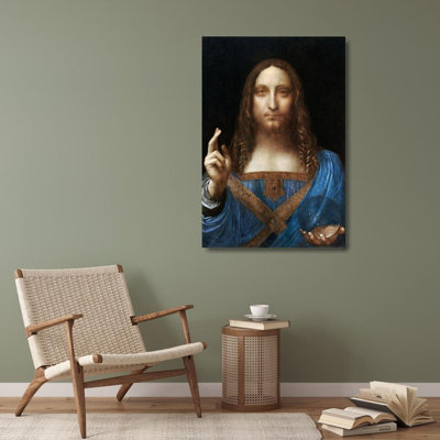 Astoria Grand da Vinci, Leonardo Gallery Wrapped Canvas Art Titled: Salvator Mundi (97_64129) 64129