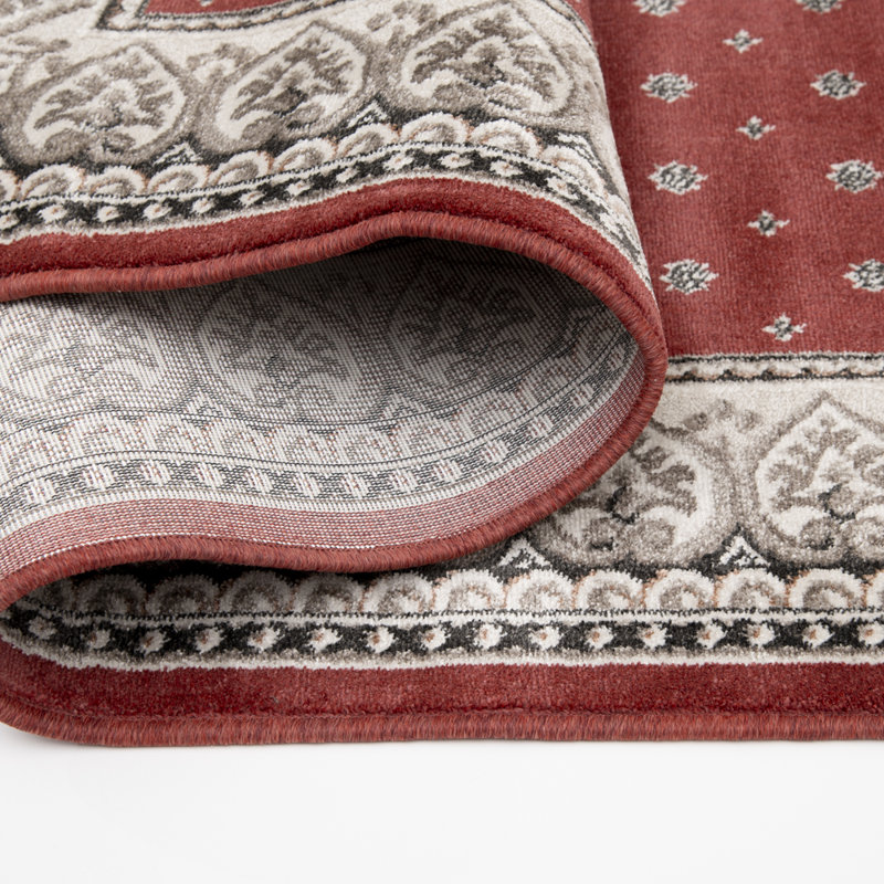 Fleur de Lis Woven Area Rug and Runners, 26"x8'