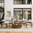 Modern 5/7 Pieces Dining Room Sets, Pre-Assembly Rectangular Dining Table Sets, Sintered Stone Tabletop Kitchen Dining Table Set With Upholstered PU Leather Chairs-504965097-504965096-504965015