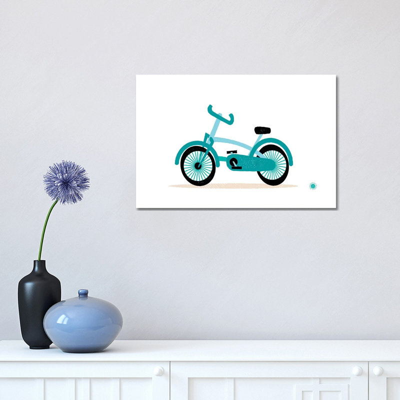 Bicycle by PaperPaintPixels - Wrapped Canvas Gallery-Wrapped Canvas Giclée, 30.48cm H x 45.72cm W