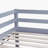 Grey Watsons Low Loft Bed With Slide, Ladder & Full Safety Guardrails-1679920497