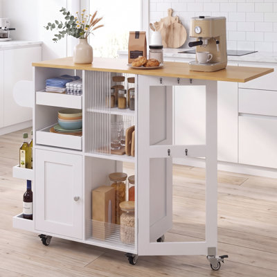 120 cm W Kitchen Cart with