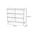 Walnut Modern Groove Buffet Table
