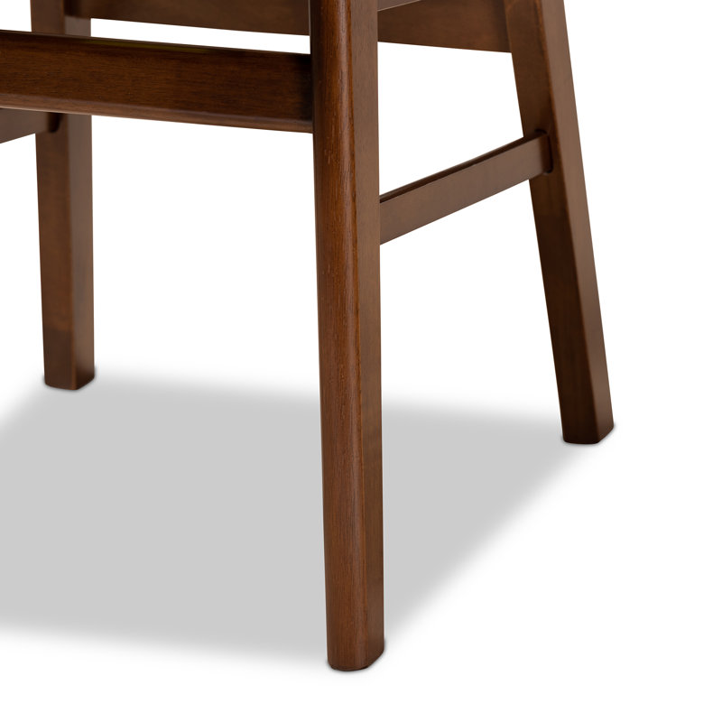 Ensemble repas pour 4 personnes Charlesetta, Noyer brun/gris