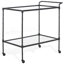 Isabellina Metal and Glass Bar Cart