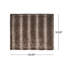 Jeté luxueux en fausse fourrure - Doux accent moelleux brun pour canapé et lit, décor glamour douillet