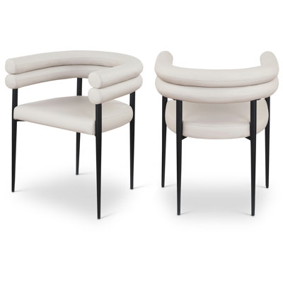 Chaise en cuir Lavina Cilton