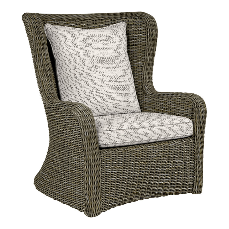 Sag Harbor Outdoor Lounge Chair, Sag Harbor Driftwood, Perigold Arigato Balsamic