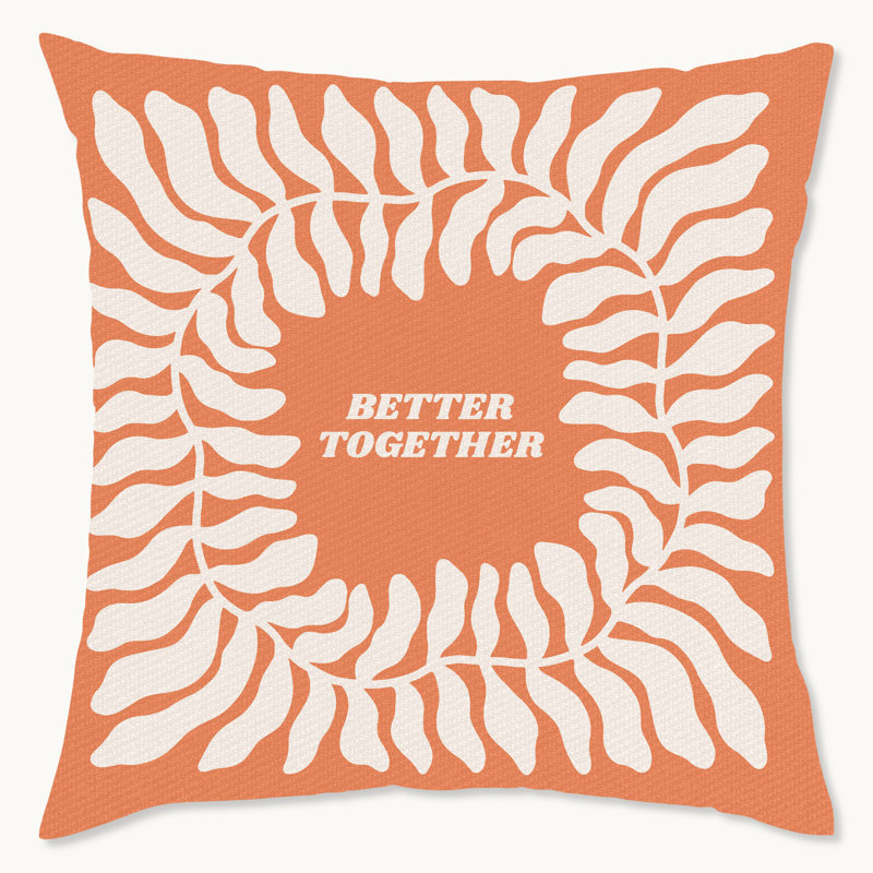 Coussin décoratif intérieur / extérieur en polyester Retro Botanical