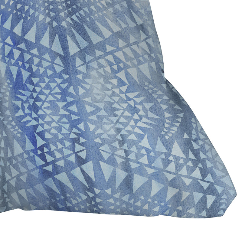  Coussin décoratif intérieur / extérieur Tribal Triangles Chambray