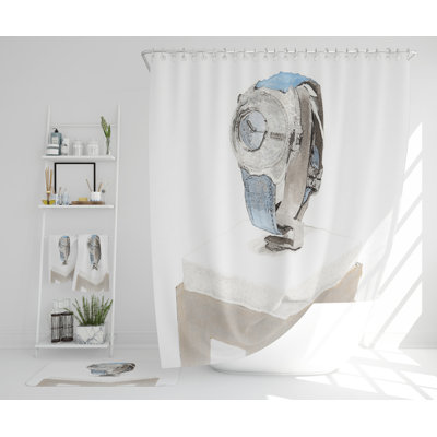 Necola Polyester Shower Curtain Set