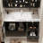 French style simple black bathroom cabinet