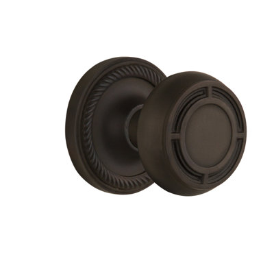 Rope Rosette with Mission Door Knob