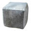 Pouf carré en cuir de vache INDE gris