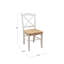 Chaise d'appoint à dossier en croix Castellon-1649172166