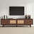 Mid-Century TV Stand For 80 Inch Tvs  Entertainment Center With Sliding Doors & Storage Drawers