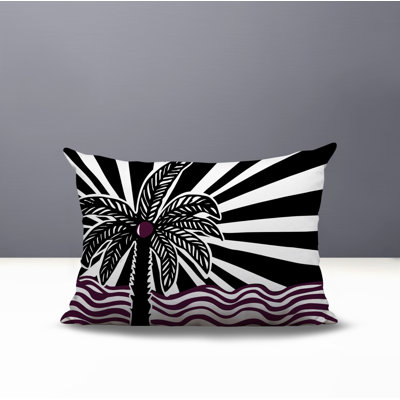 Simi Palm Reversible Indoor/Outdoor Rectangle Pillow