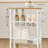 Slim Rolling Cart, 4-Tier Storage Cart, Narrow Cart With Handle, 8.7 Inches Deep, Metal Frame, For Kitchen, Dining Room, Living Room, Home Office, Oak Beige And White ULRC033W09-106296386-106296387