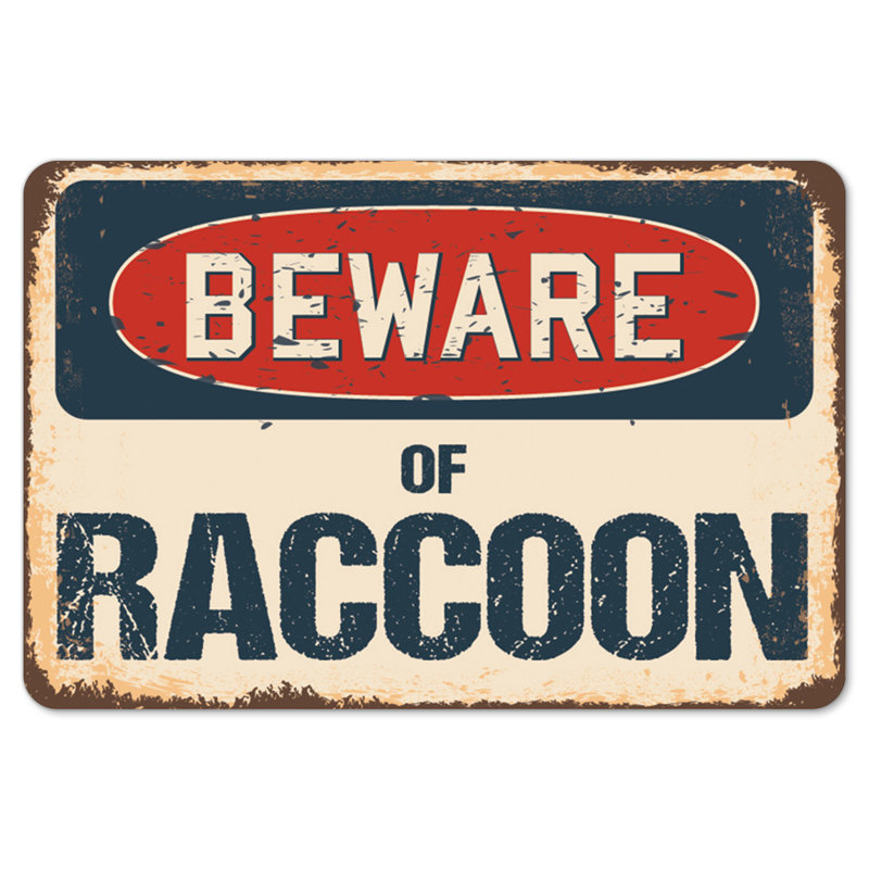Decal-Raccoon_Beware Of Raccoon