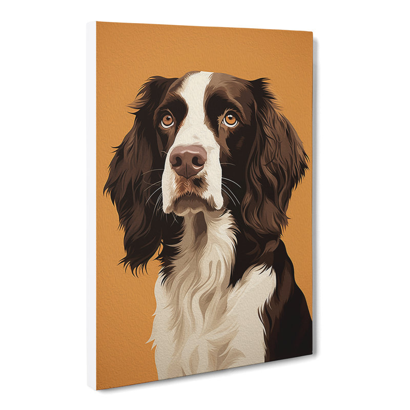 English Springer Spaniel Minimalism No.2 - Wrapped Canvas, 76cm H x 50cm W x 3cm D