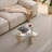 Mid-Century Modern Glass Coffee Table, Small Farmhouse Wood Center Table for Living Room-741641581-741641580-741641582