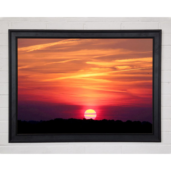 Ebern Designs Clouds Across The Setting Sun - Single Picture Frame Art ...