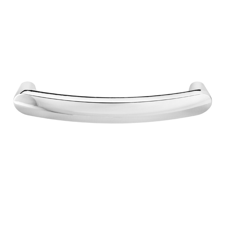 Selma 4" Center to Center Polished Nickel Arch Pull, Polished Nickel, 4"