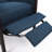 Mid-Century Modern Fabric Recliner - Push Back, Thick Seat Cushion, Wooden Legs-854378752