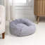 Lit pour animal de compagnie petit et moyen moderne en fausse fourrure apaisante avec housse lavable 20,75 po x 20,75 po Fatouma