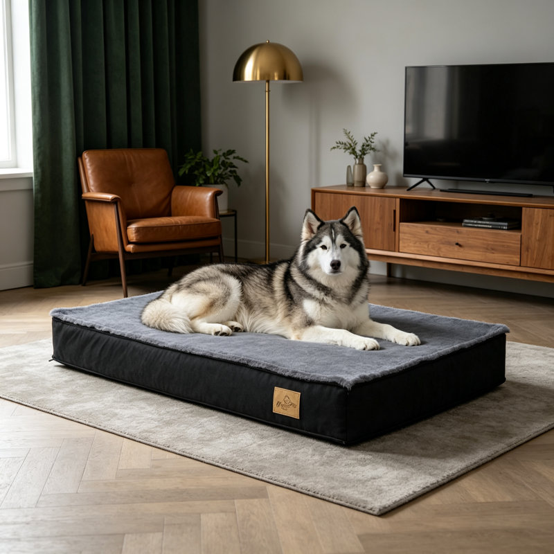 Orthopedic Pet Bed, 10cm H x 105cm W x 70cm D