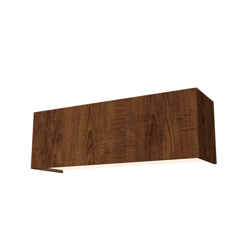 Clean 1 - Light Flush Mounted Sconce, Imbuia