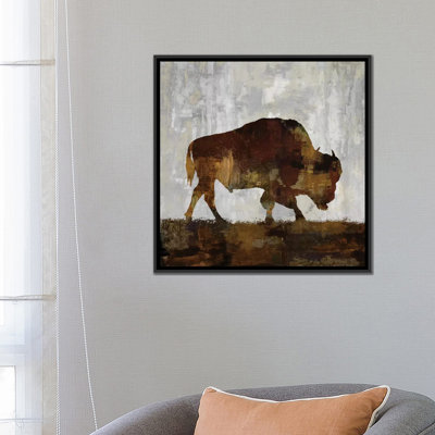 Bison par Carl Colburn - estampe numérique sur toile tendue avec châssis