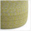 Bayley - Pouf rond tressé - jaune pâle / naturel