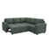 Latitude Run® Modular Sleeper Sectional L Shaped Couch Sofa Bed With Storage Seat