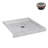 Streamline 36 in. x 36 in. Corner Acrylic Shower Base in Matte Marble with Center Drain, Drain Included-118934356