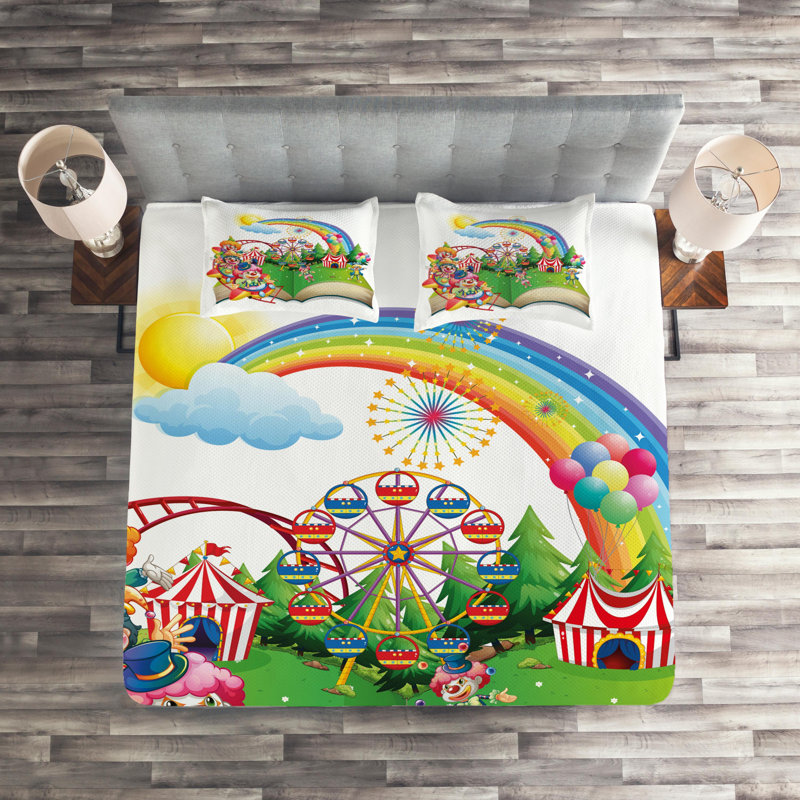 Polyester Coverlet, Queen Bedspread + 2 Shams