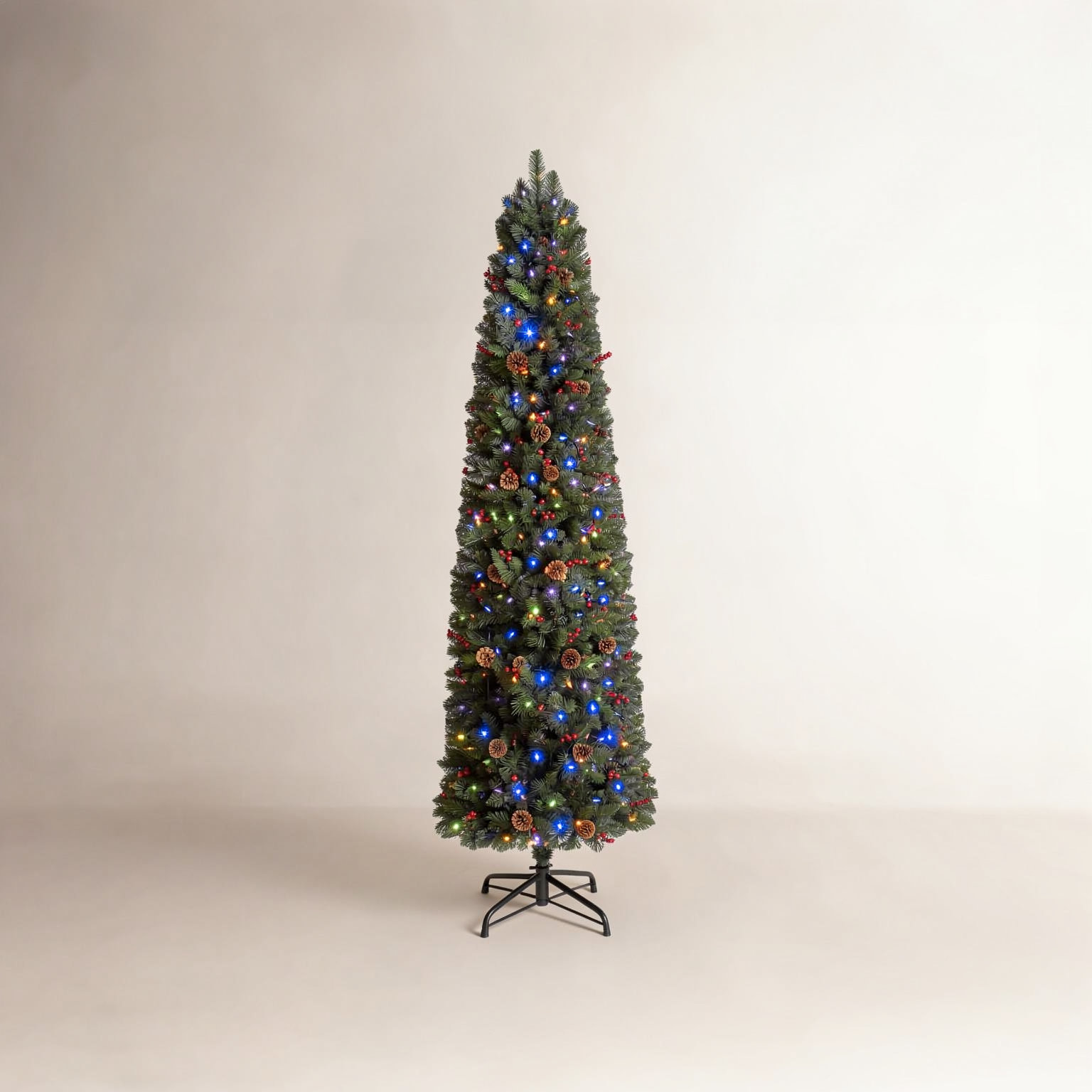 Slim Pre-Lit Christmas Tree, 6.5'