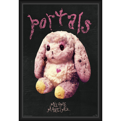  Officiellement sous licence Melanie Martinez - Portals Bunny - affiche d'art encadrée - 24 x 36 po - cadre en bois d'ingénierie robuste avec verre plexi - prêt à être accroché