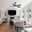 42 Inch Black Ceiling Fan With 22W LED Light And Remote Control MDF Blades Reversible DC Motor-126322364