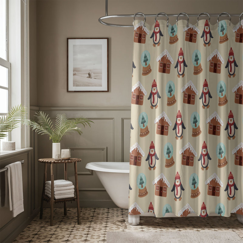 Rideau de douche standard 1 pièce Merry Magic, H 74 po x l 35 po