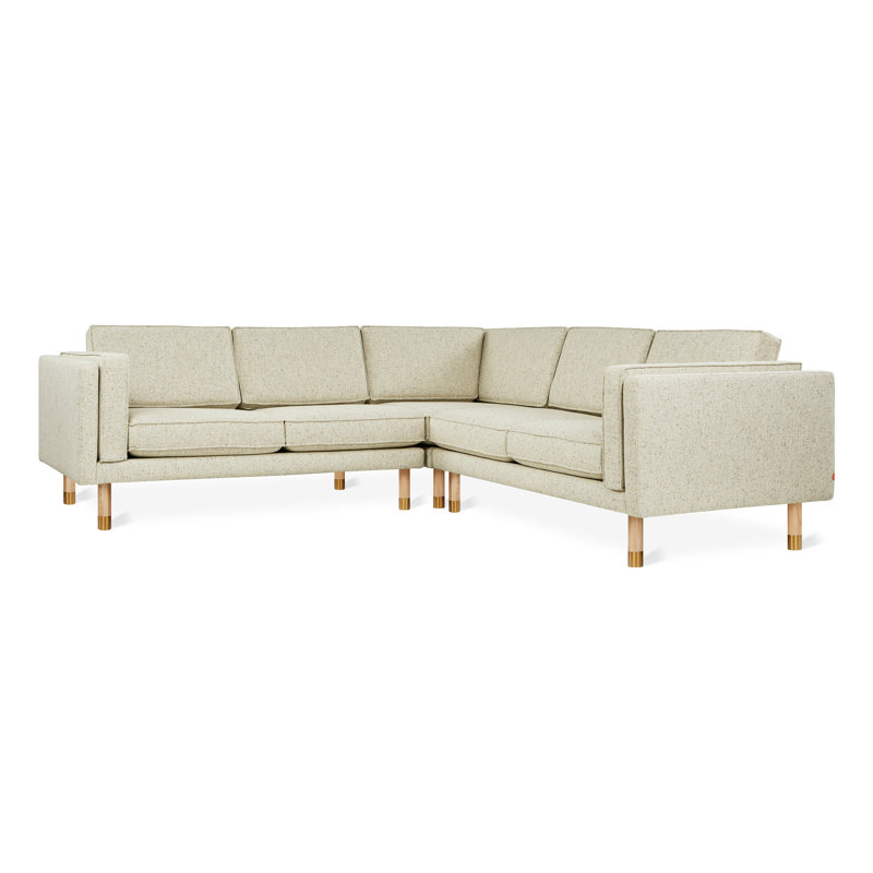 Canapé bi-modulaire Augusta, Mélange de polyester et de lin Funfetti