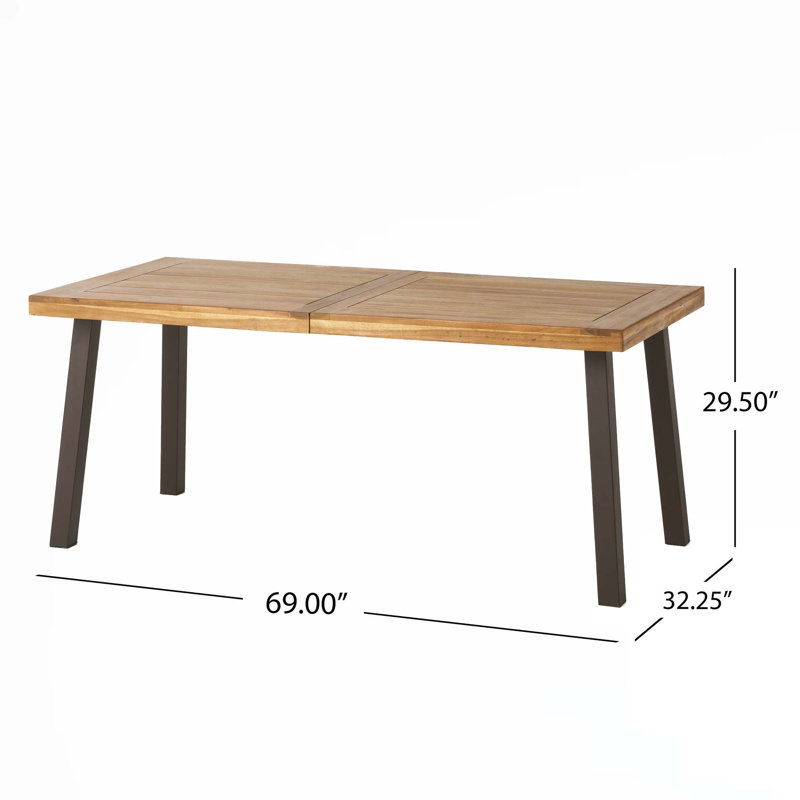 Anes Metal Top Dining Table
