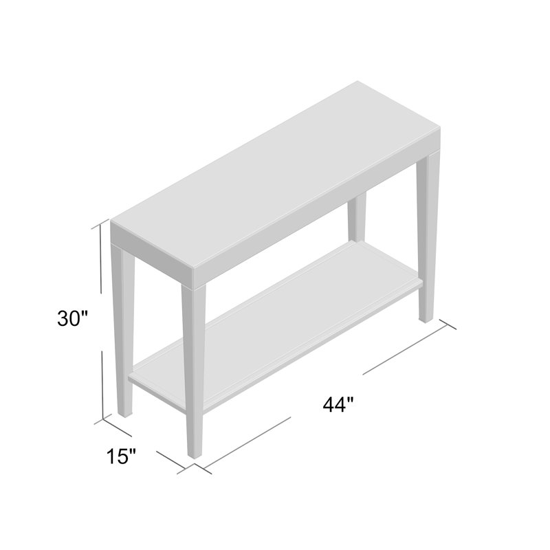 Maui 44'' Glass Console Table