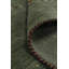 Tapis vert élégant de style Gabbeh 5 x 12 avec motif subtil