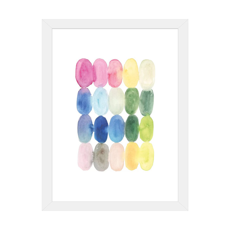 «Color Melt II» par Victoria Borges - reproduction d'art, Papier encadré blanc, Blanc, H 24 po x l 16 po x P 1 po