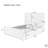 Queen Size Corduroy Upholstered Bed Frame With 130L Storage Ottoman, And Vertical Stripe Wingback Headboard And High Footboard-1498521113