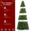 Sapin de Noël artificiel de 3 m (10 pieds) avec 5090 branches, 1200 lumières DEL, 10 modes d'éclairage et télécommande