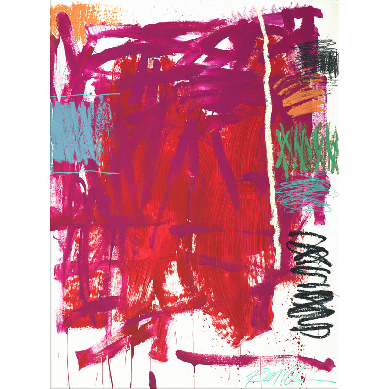 «Rhythm of Heat» par Robert Robinson, reproduction d'art sur papier encadrée, Toile tendue, H 56 po x l 45 po x P 2 po