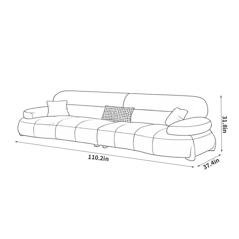 Modern Minimalist Creative Sofa, Gray
