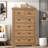 Dalraj Farmhouse Dresser with 6 Drawers and Metal Handles